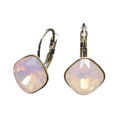 Earrings "Dazzling Sparkle IV (Rose Water Opal)" with Swarovski™ crystals